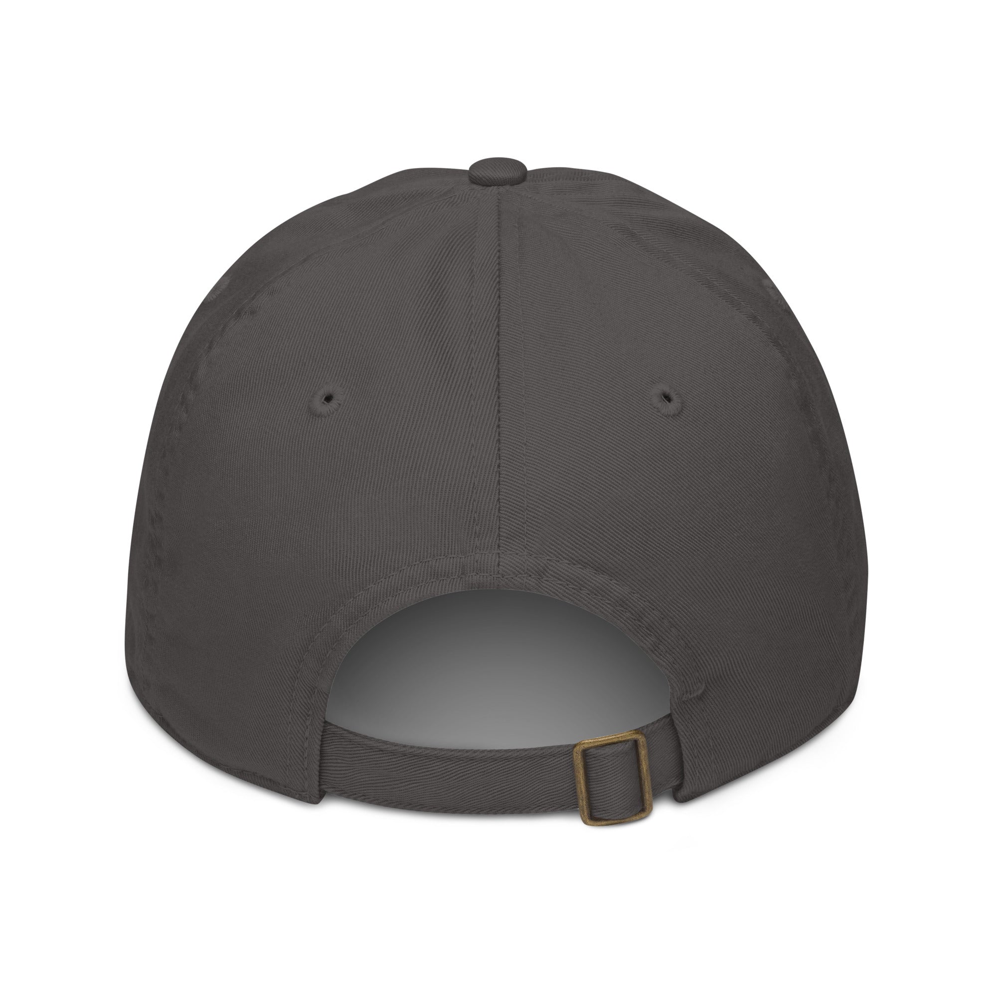 Gorra Club FILIP Carbón — vista trasera, cierre latón ajustable, algodón orgánico OCS | Filip Maison