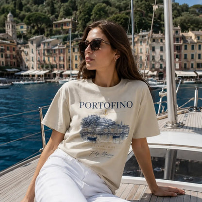 Camiseta Heritage FILIP Portofino — Lujo Silencioso en Algodón GOTS Certificado
