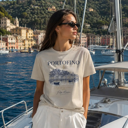 Camiseta Heritage FILIP Portofino — Lujo Silencioso en Algodón GOTS Certificado