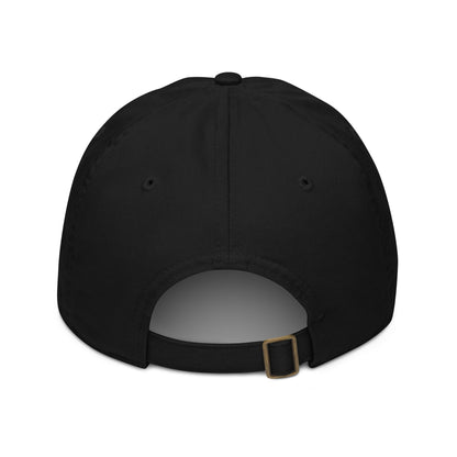 Gorra Béisbol FILIP Negra — vista trasera, cierre ajustable, algodón orgánico certificado | Filip Maison