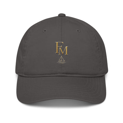 Gorra Club FILIP Carbón — vista frontal, bordado artesanal hilo avena, seis paneles | Filip Maison