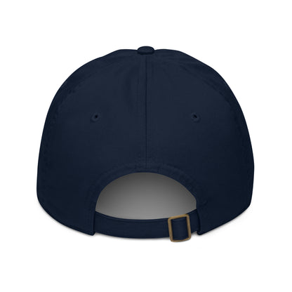 Gorra Béisbol FILIP Azul Marino — vista trasera, cierre ajustable, algodón orgánico certificado | Filip Maison