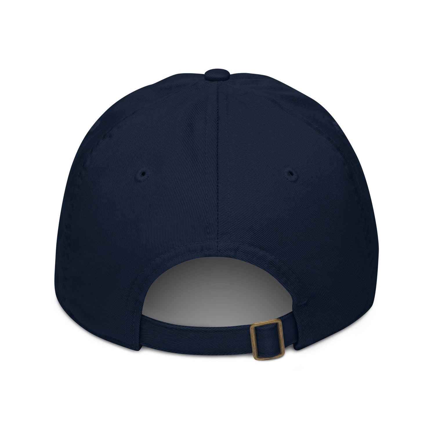 Gorra Club FILIP Azul Pacífico — vista trasera, cierre latón ajustable, algodón orgánico OCS | Filip Maison