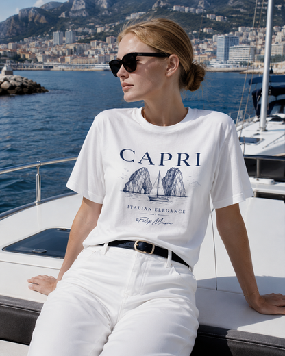 Camiseta Heritage FILIP Capri — Premium GOTS Certificado