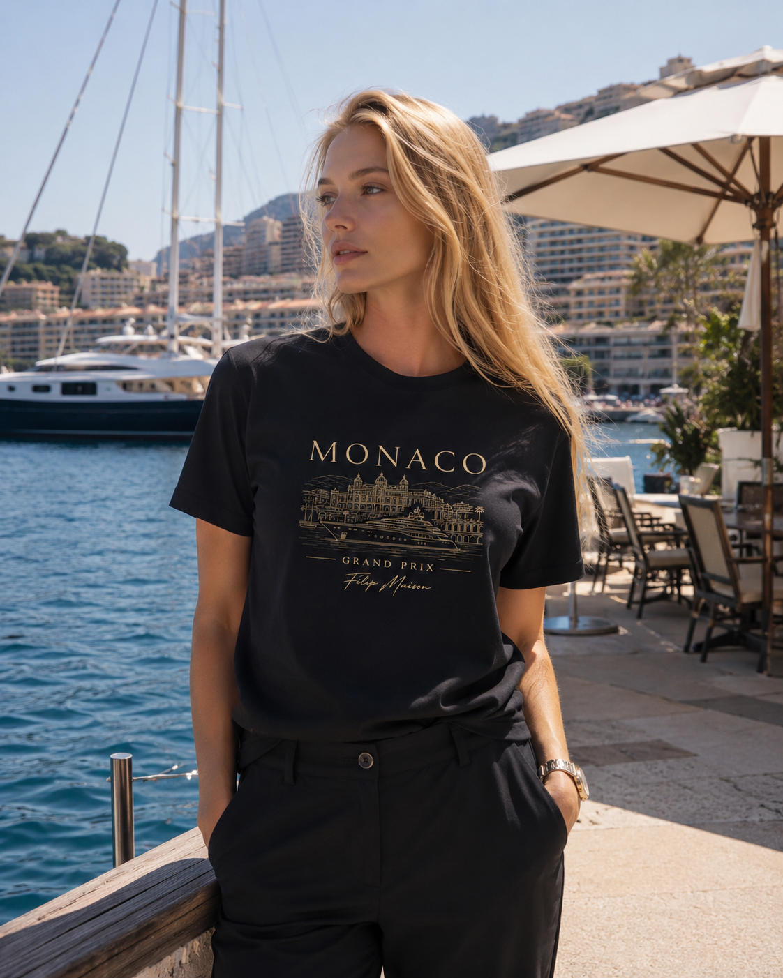 Camiseta Heritage FILIP Mónaco — Premium Algodón GOTS Certificado