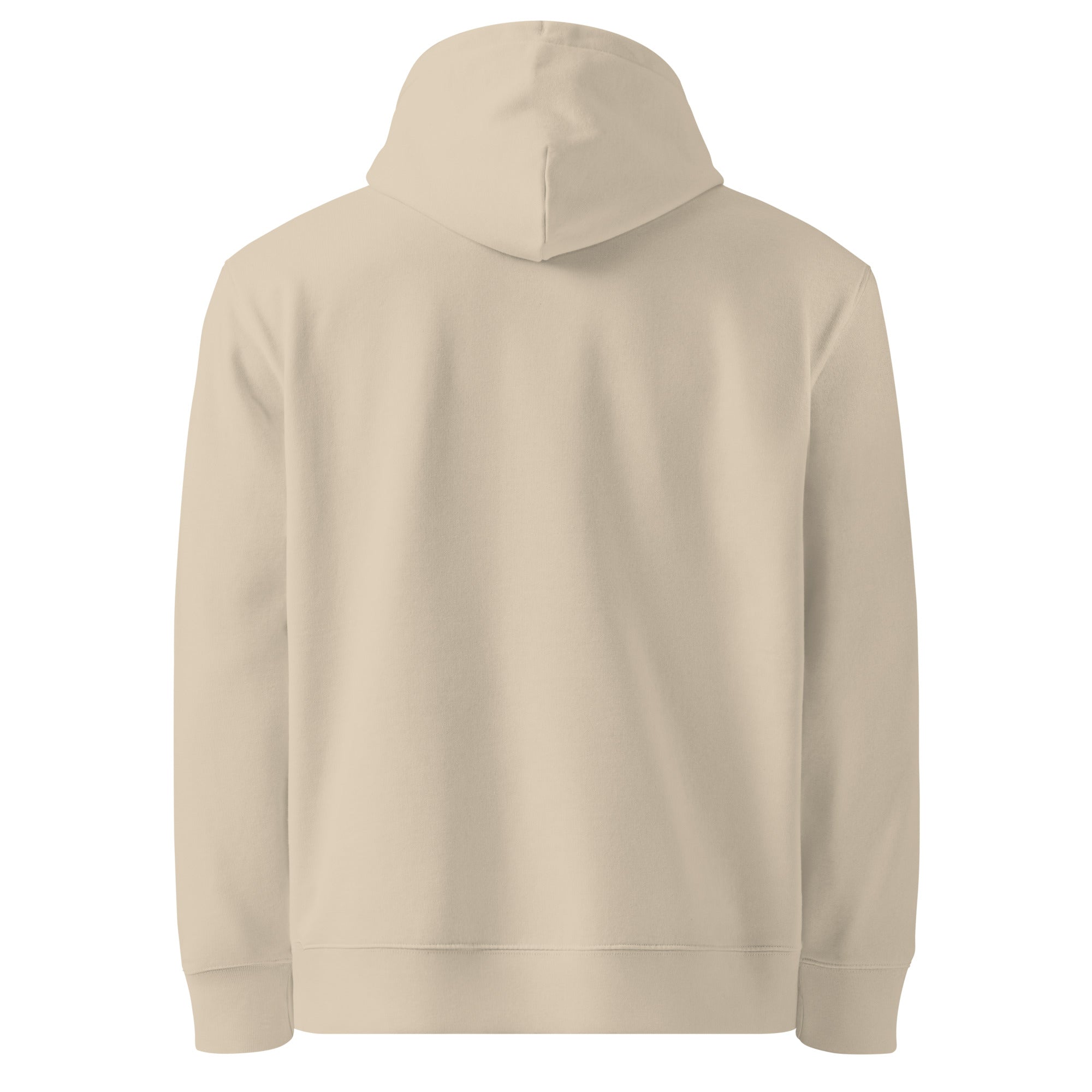 Sudadera FILIP Crema — vista trasera, algodón orgánico GOTS-11395, acabado en Letonia | Filip Maison