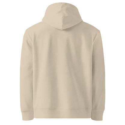 Sudadera FILIP Crema — vista trasera, algodón orgánico GOTS-11395, acabado en Letonia | Filip Maison