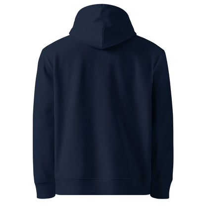 Sudadera FILIP Azul Marino — vista trasera, algodón orgánico GOTS-11395, acabado en Letonia | Filip Maison