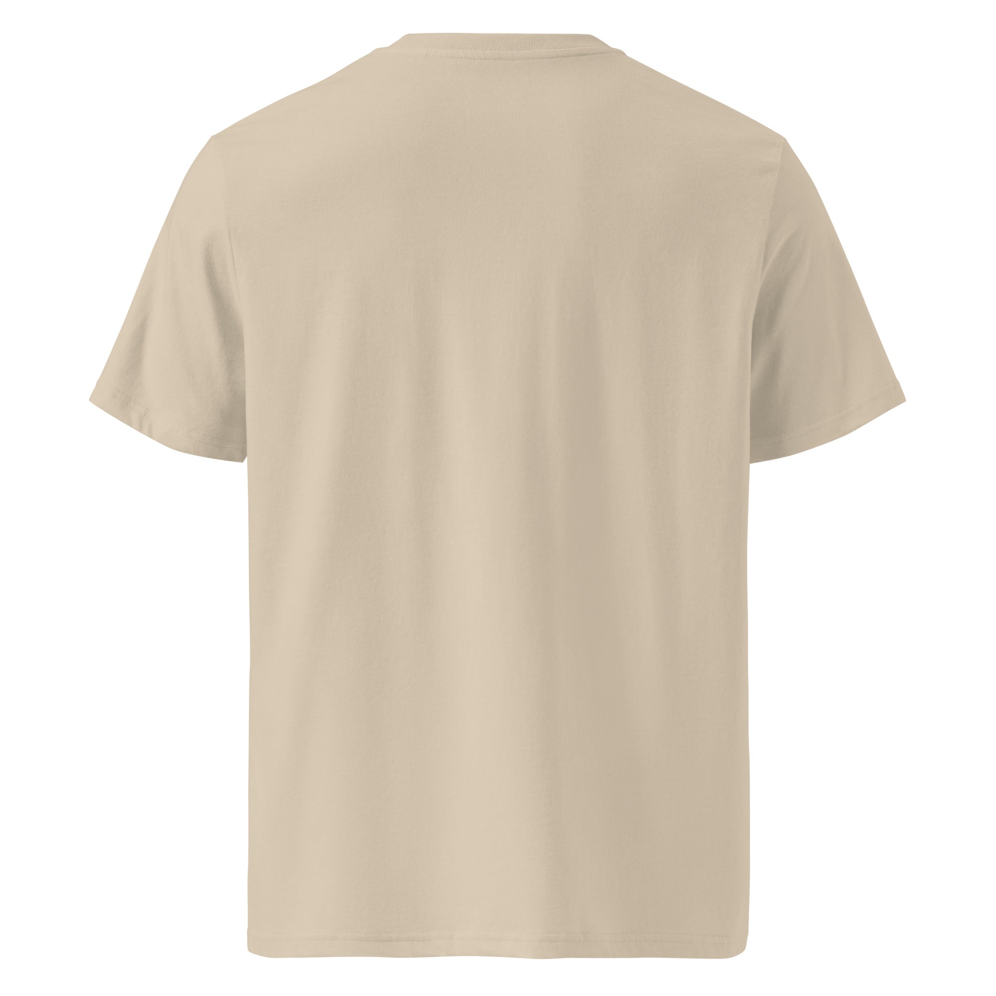 Camiseta Heritage FILIP Portofino — vista trasera, crema con estampado azul marino y dorado | Filip Maison